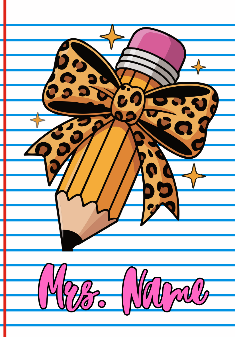 Leopard Pencil Bow