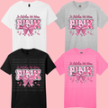 In October We Wear Pink Football Ribbon